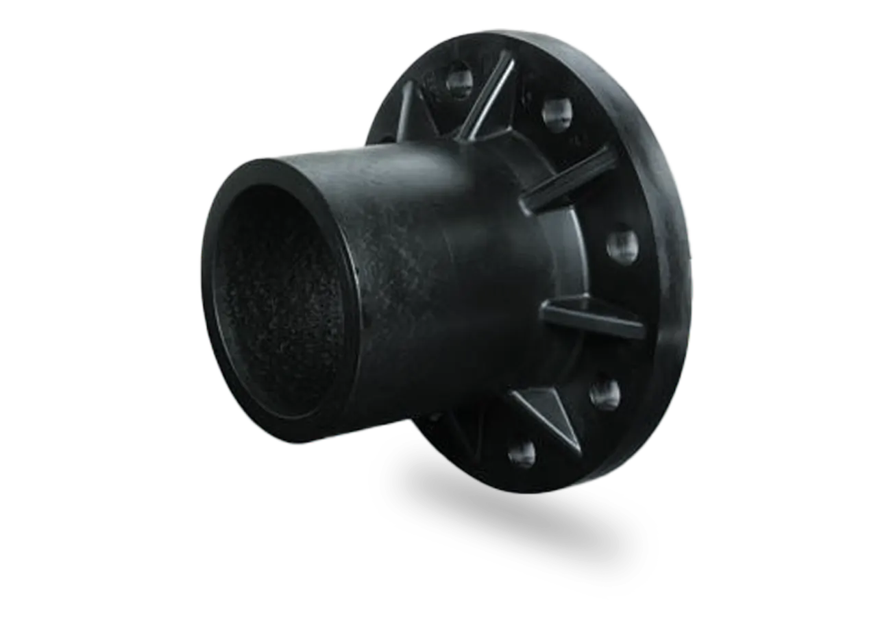 Fully injected long HDPE flange adapter