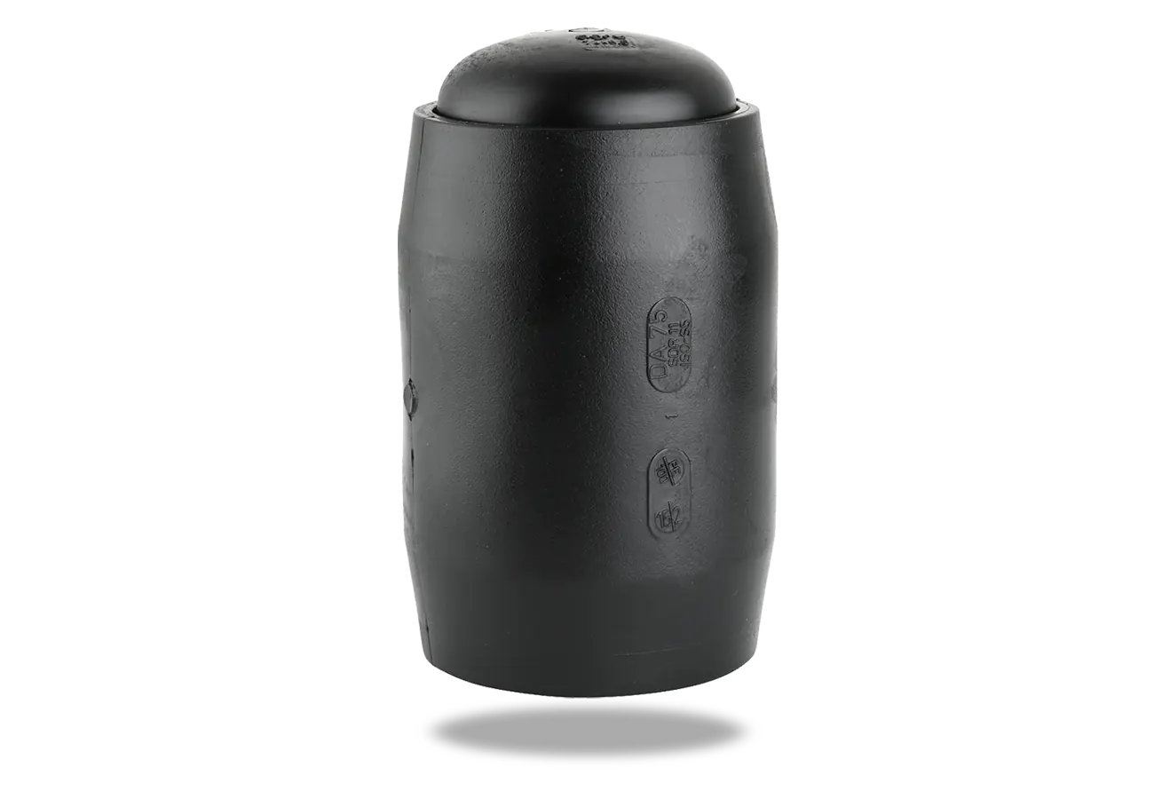 HDPE EF end cap front view