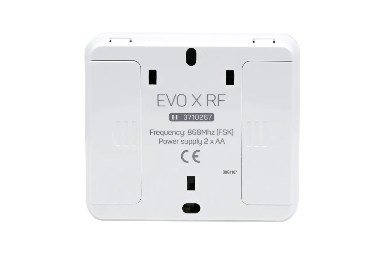 Termostat ambiental neprogramabil Homplex EVO X RF spate