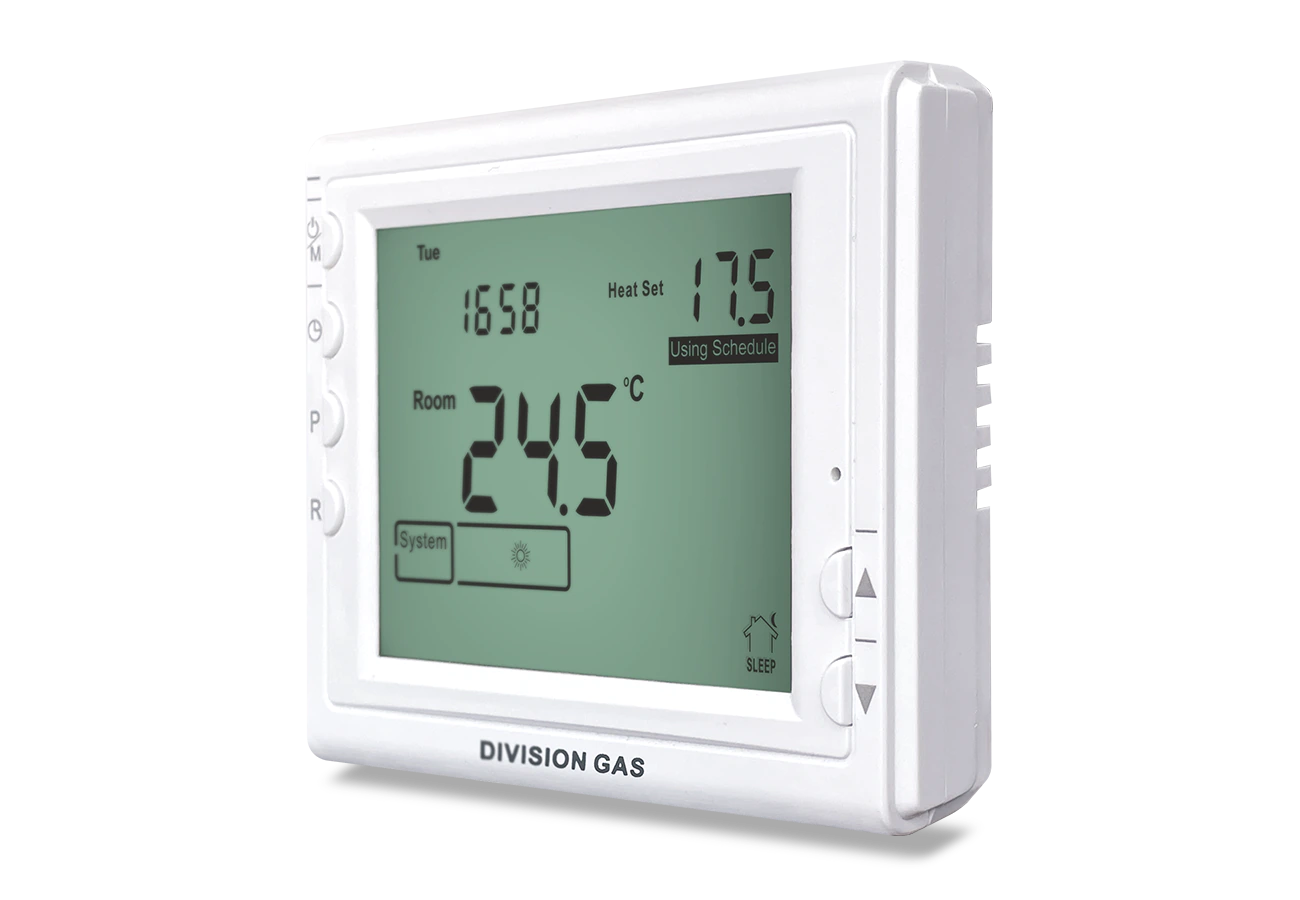 Programmable room thermostat DG909 right view