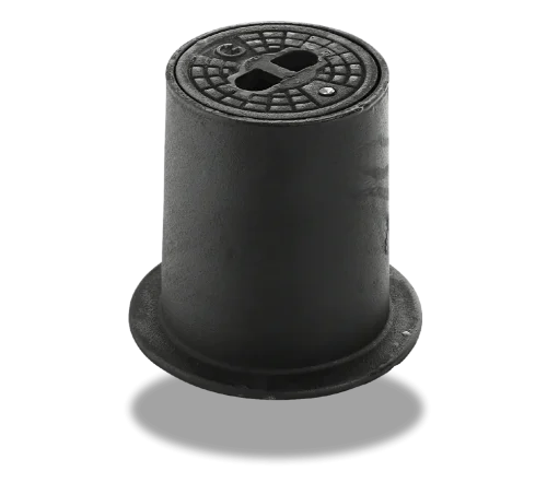 Cast iron sourface mounted street box - lid closed