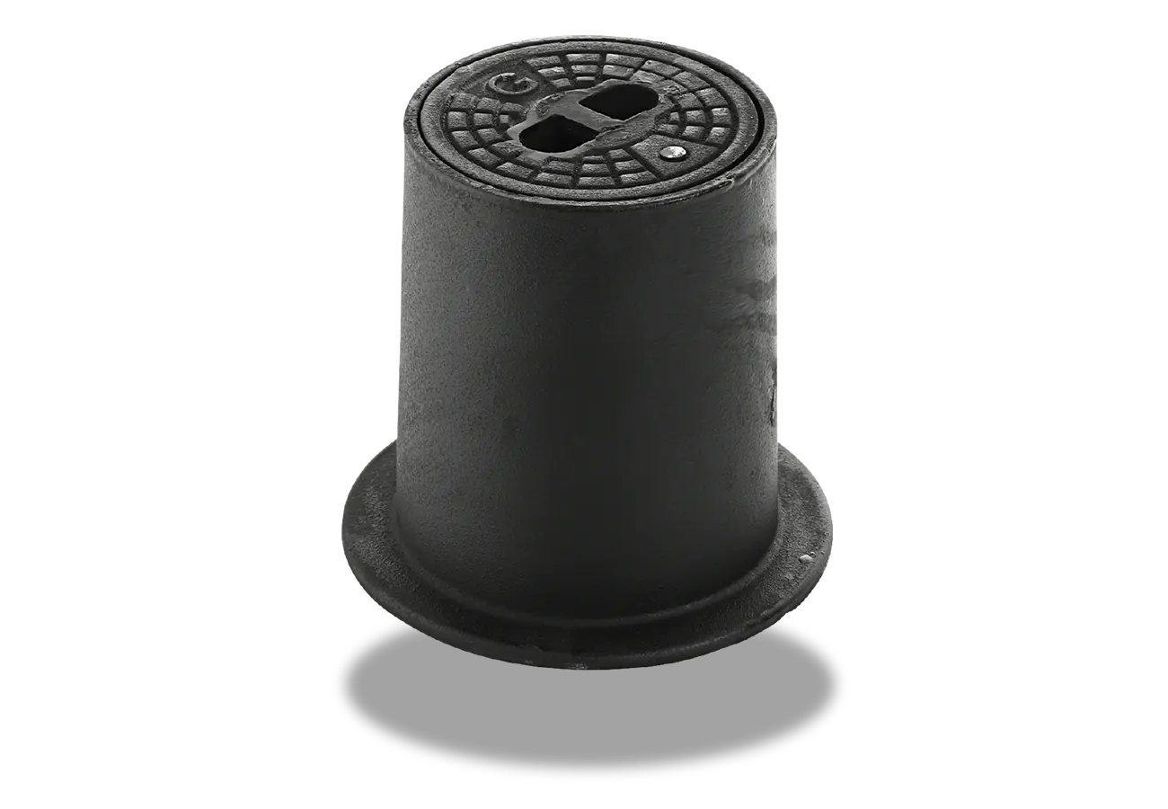 Cast iron sourface mounted street box - lid closed