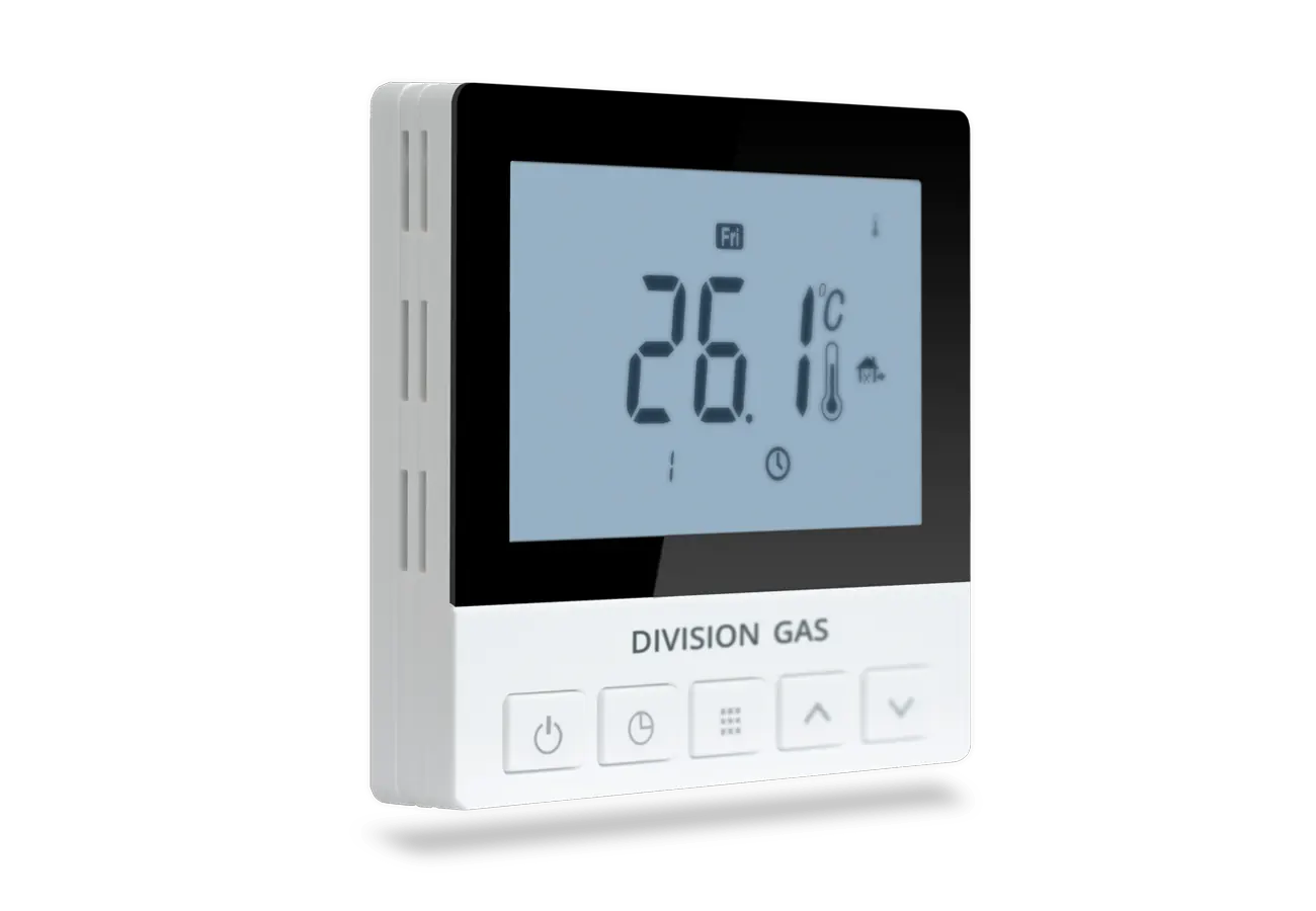 Programmable thermostat for floor heating DG921 left side