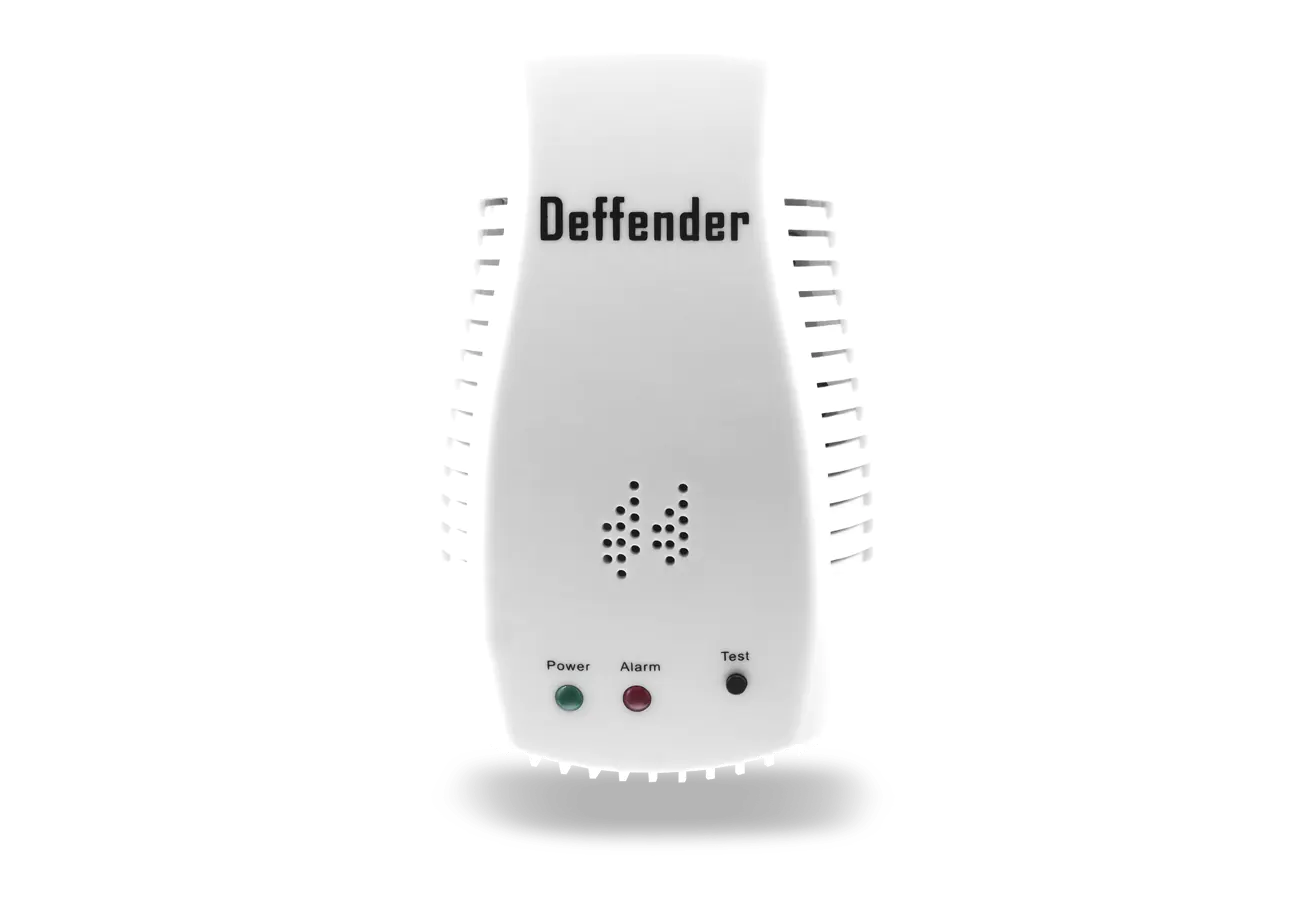 Methane gas protection equipment 9V Deffender SDI, Front view detector