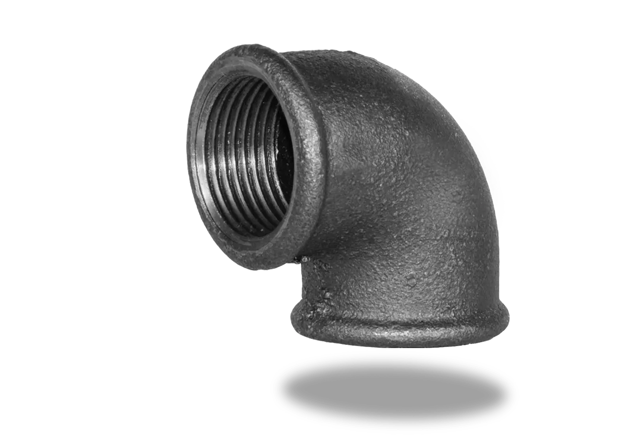 Cast iron elbow 90° interior interior