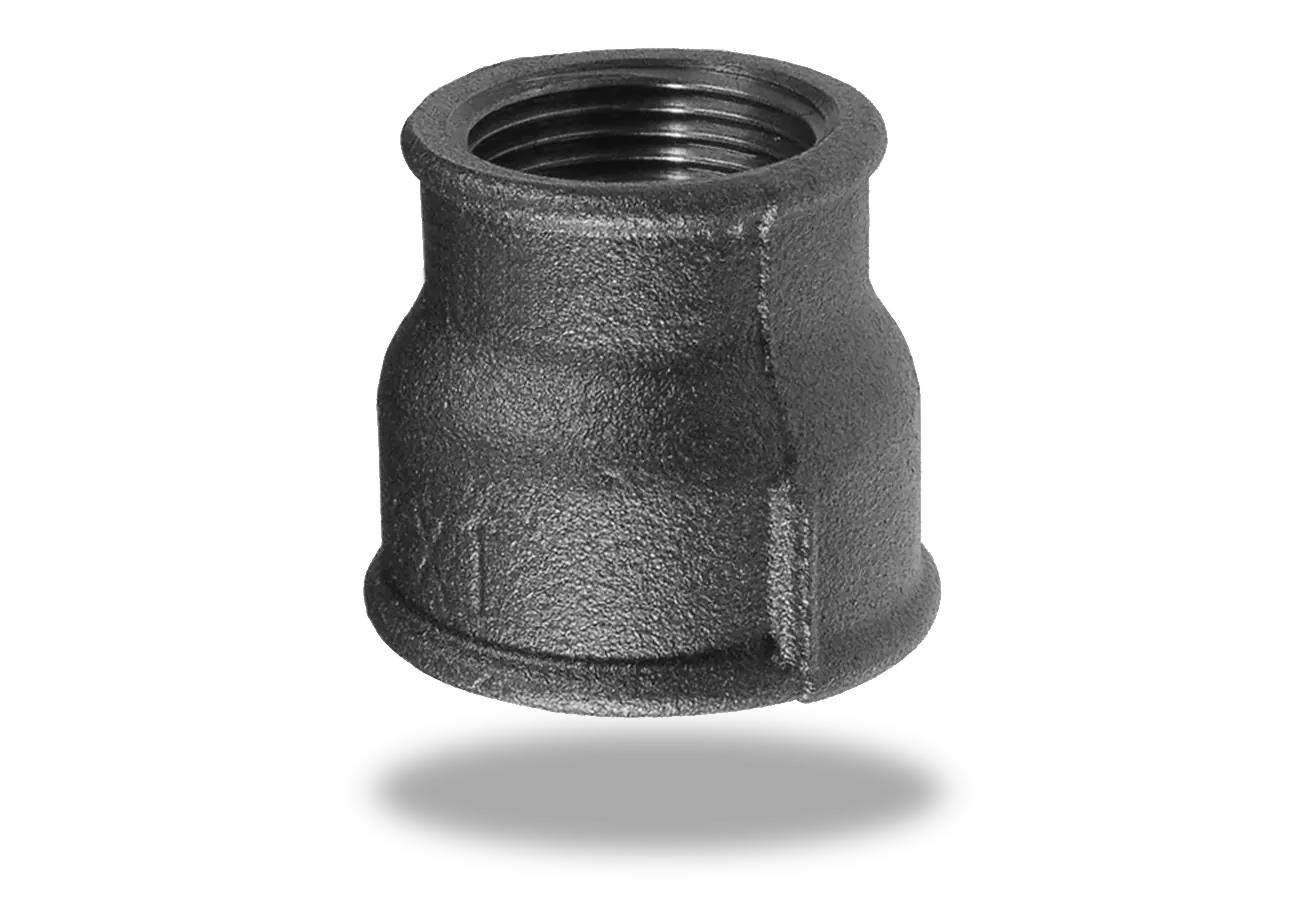 Black fittings, concentric reducer coupler