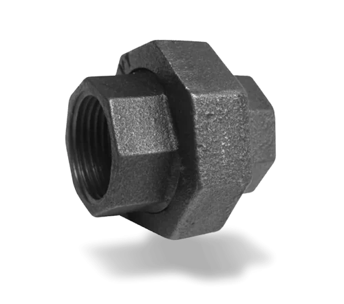 Conical seat union with interior / interior threads