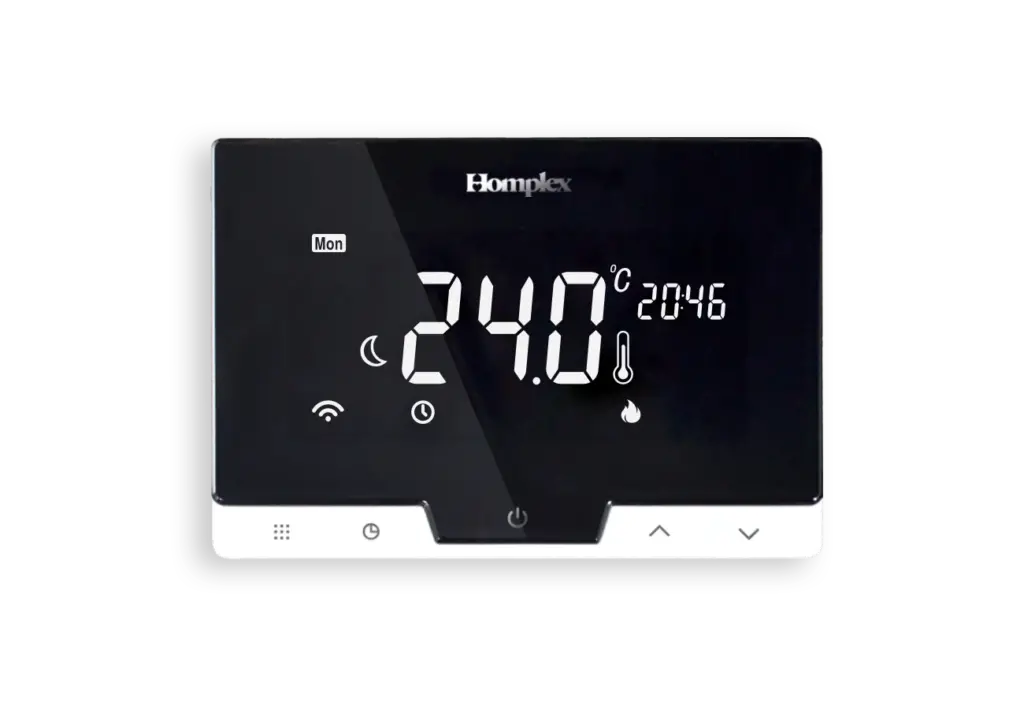 Homplex 19 Wi-Fi Black termostat front