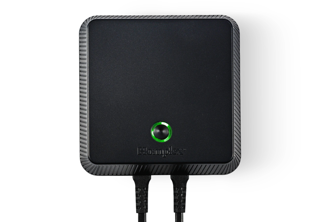 Receiver for Homplex NX1 black edition front view