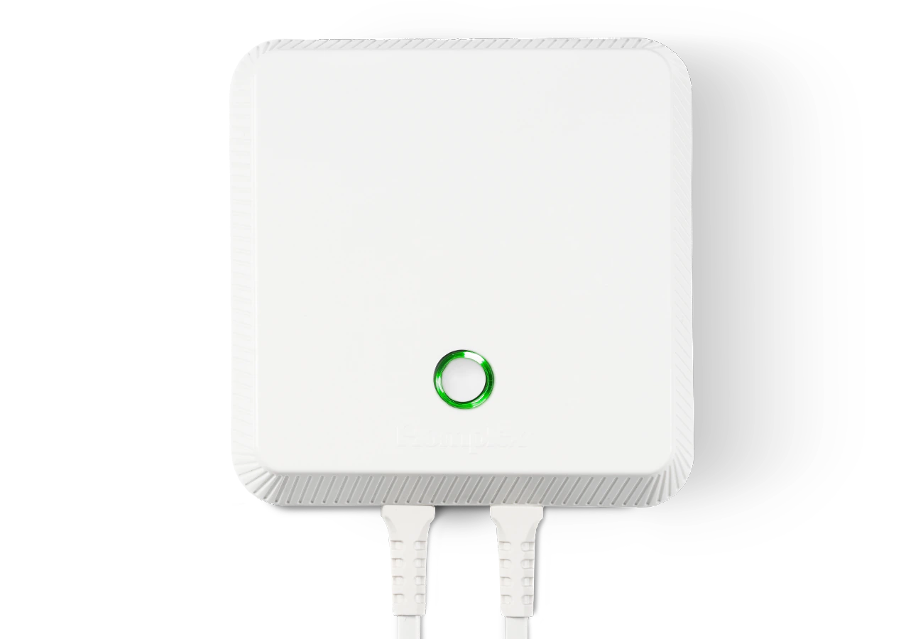 Receiver for Homplex NX1 cream white front view