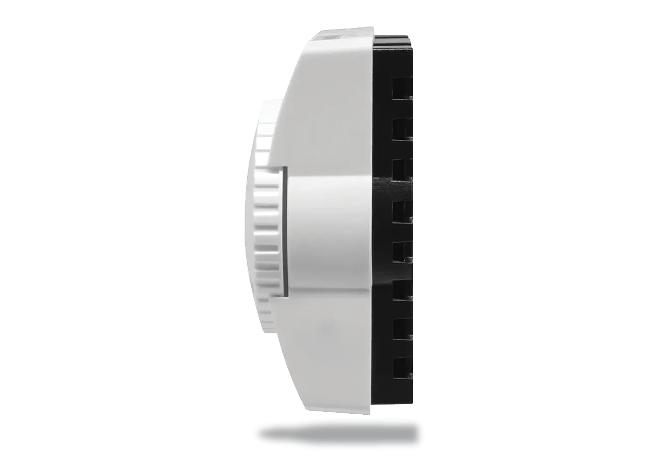 Non-programmable room thermostat DG816 RF side view