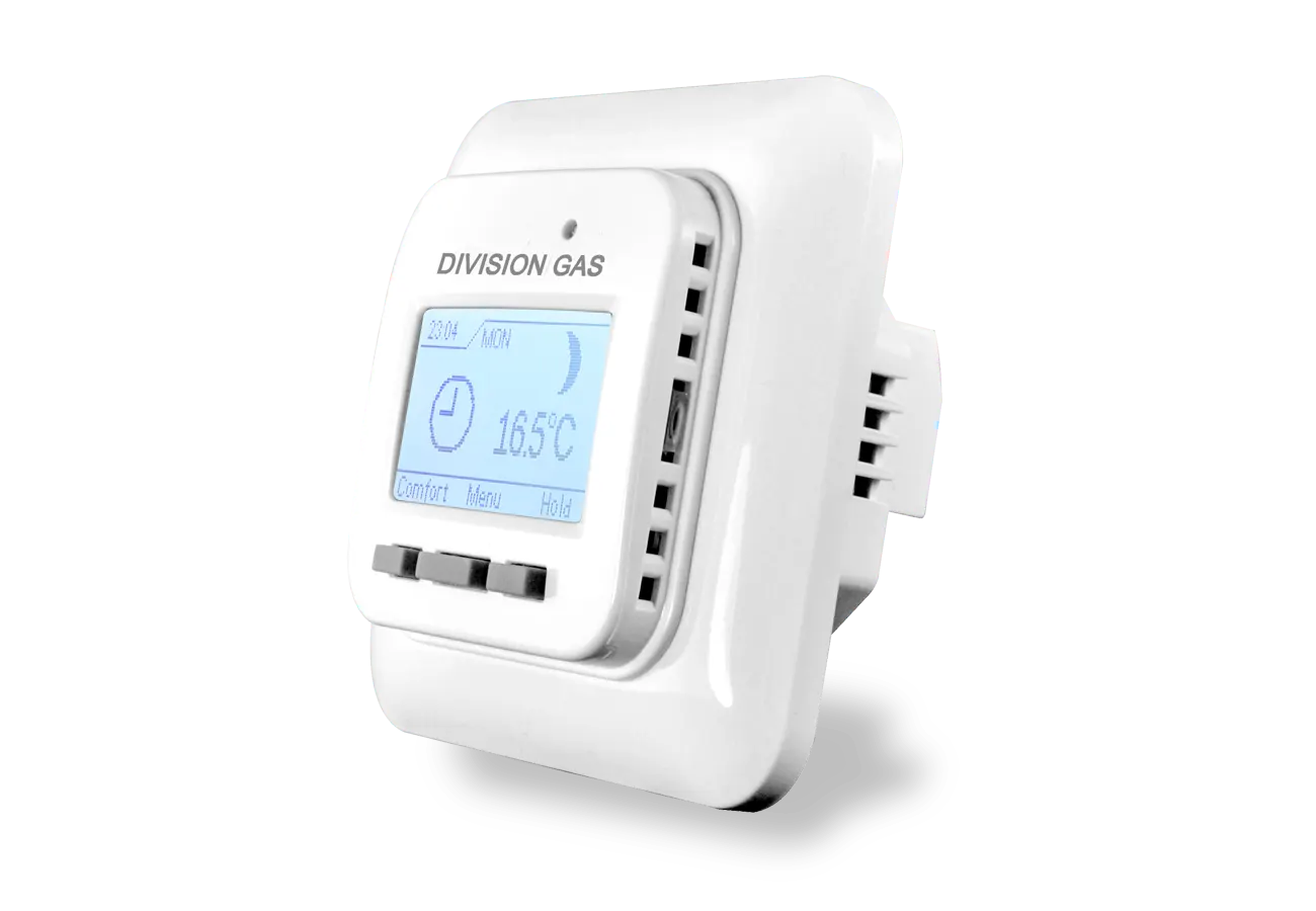 Programmable floor heating thermostat T70 right side view